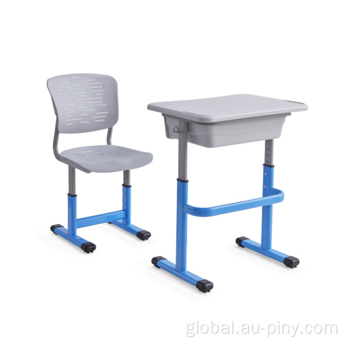 Adjustable Single Desk And Chair Children Classroom Single School Deak And Chair Factory